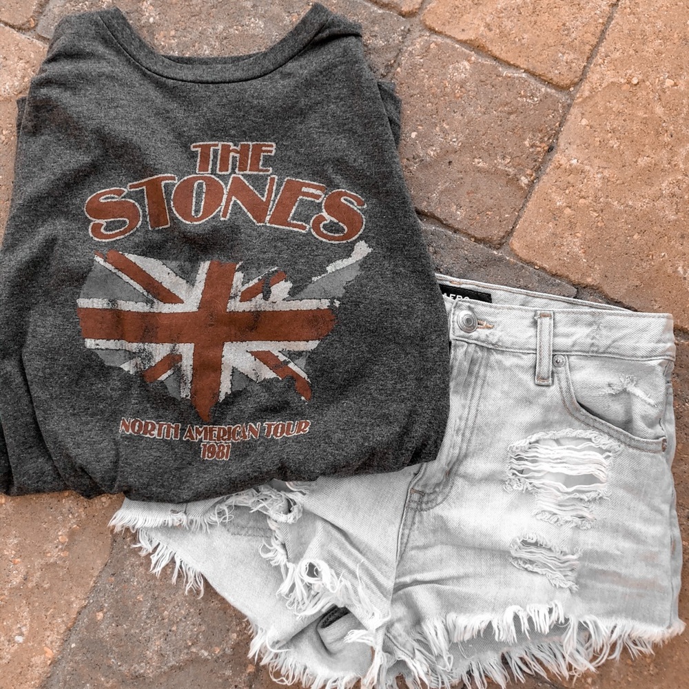 Oversized Rolling Stones Tee